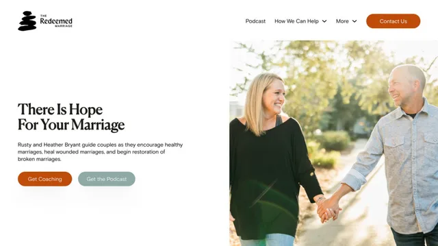 The Redeemed Marriage Podcast website hero